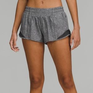 GREY Hotty Hot Low-Rise Lined Shorts SIZE 2